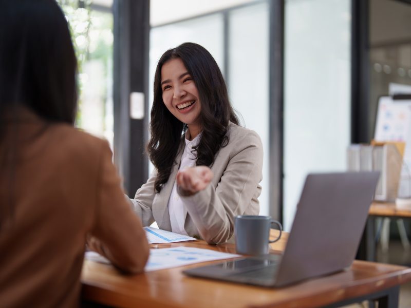 Group of business consultant working management big data and analyze financial document of company