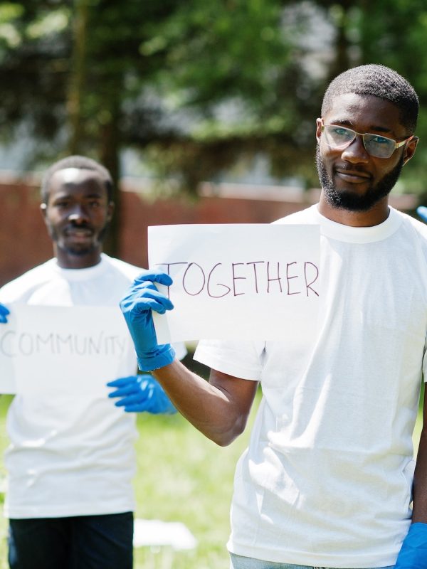Africa volunteering, charity, people and ecology