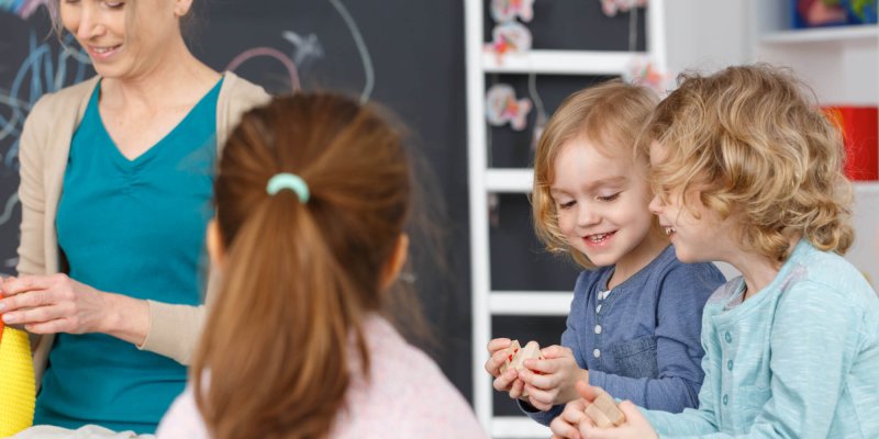 Kids in kindergarten