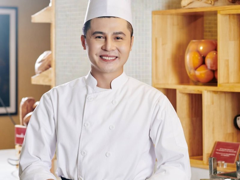 Asian chef in the kitchen